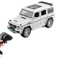 Véhicule de simulation RC G63 1/24, 2.4G 5CH, voiture tout-terrain en alliage avec lumières et sons