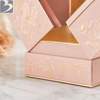 Scatola Regalo Personalizzata in Cartone a Doppia Porta per Bottiglie di Profumo, Materiali Riciclati, Finitura Opaca, Confezione Premium da 50ML per Cosmetici