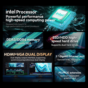 Trên Máy Tính Để Bàn Máy Chủ Công Nghiệp PC 1U 2U 4U Rackmount Core I3 I5 I7 64G SSD Tích Hợp Đồ Họa USB 3.0 Cổng Máy Tính - Product Image 3