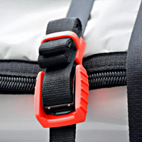 Sangle d'Arrimage à Boucle à Came en Polyester 25 mm (1") avec Patin de Protection en Caoutchouc, pour Kayak et Galerie de Toit
