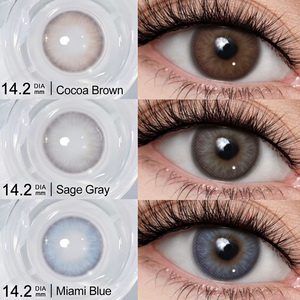คอนแทคเลนส์ Freshgo ส่งฟรี ใหม่ ขายส่ง ขนาด 14.20 มม. คอนแทคเลนส์นิ่มสีดำ 6 เดือน คอนแทคเลนส์เปลี่ยนสีตาเพื่อความงาม - Product Image 3
