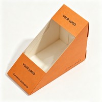 Caja de Cartón Biodegradable para Alimentos, Caja para Waffles y Sándwiches, Bandeja para Delicias, Cajas para Hot Dogs, Empaque para Comida Rápida, Caja para Conos de Hot Dog