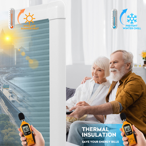 ستائر نوافذ خلوية على شكل خلية النحل من ZSTARR، بدون حبال، معتمة، تعمل من الأعلى إلى الأسفل، مع قضبان مطابقة - Product Image 4