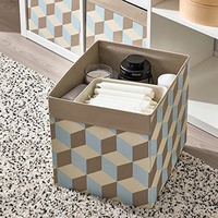 Boîte de rangement de tissu de ménage chinois, bac de rangement de Cube de tissu pliable