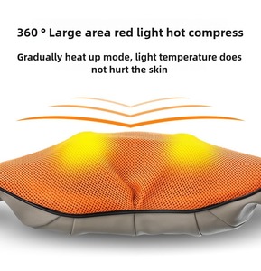 Masajeador Eléctrico Personalizado para Espalda, Alivio del Dolor Corporal, Forma de U, Vibración Shiatsu, Masaje de Amasamiento, Chal para Masaje de Cuello y Hombros - Product Image 4