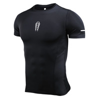 Hauts de sport à manches courtes personnalisés sans couture coupe à sec sport hommes vêtements de sport de compression hommes collants de gymnastique vêtements de fitness de gymnastique