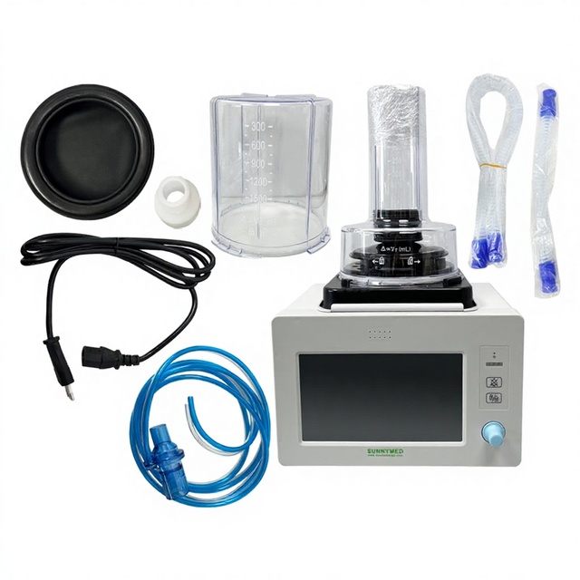 SY-W006-3_W Compact Veterinary Anesthesia Ventilator with  HD TFT Touch Screen