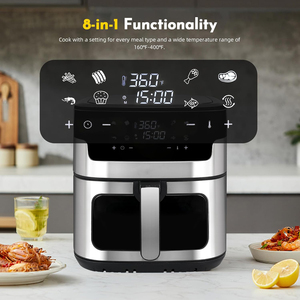 Freidora de Aire Digital Inteligente al por Mayor, Nueva, de Acero Inoxidable, Cuadrada, Sin Aceite, Tamaños 5L 6L 7L 8L 12L para Uso Doméstico - Product Image 5