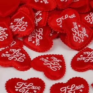 100 unids/lote 35MM pétalos de boda decoración amor que lanza esponja corazón pétalos Mesa pétalos confeti decoración de San Valentín - Product Image 5