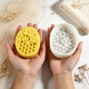 Honeycomb Flower Oval Silicone <b>Mold</b> For Soap And <b>Candle</b> Making Commercial Use Customizable Shape YT926048 - Product Image 3