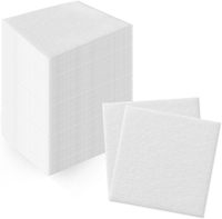 Serviettes de table jetables en lin blanc à 1 pli de 40x40cm d'épaisseur pour les réunions de famille sur la table de mariage.