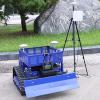 Tondeuse à gazon télécommandée Chariot de désherbage pour verger à chenilles Broyeur d'herbe Récupération des terres agricoles GPS autopropulsé