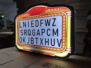 Caja DE LUZ DE marquesina LED VIP recargable personalizada, tablero de <span class=keywords><strong>menú</strong></span> de barra con letras acrílicas para fiestas de Ramadán, clubes nocturnos y salones - Product Image 6