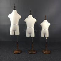 Mode nouveau demi-corps couture enfants Mannequin réglable couturiers tailleurs factice avec bras en bois