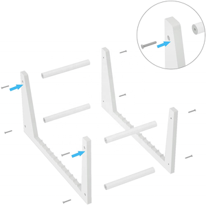 Support de <span class=keywords><strong>disque</strong></span> de <span class=keywords><strong>disque</strong></span> de <span class=keywords><strong>vinyle</strong></span> d'assemblage de bureau en acrylique blanc pour présentoir pratique d'albums LP - Product Image 5