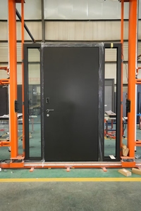 <span class=keywords><strong>Porte</strong></span> blindée en alliage d'aluminium à axe décalé, cadre renforcé <span class=keywords><strong>de</strong></span> sécurité robuste, charnières silencieuses, design extérieur moderne pour l'extérieur - Product Image 2