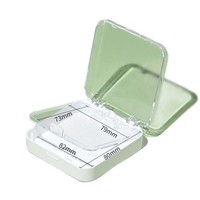 Boîte de présentation haut de gamme pour ongles à porter, double couche, haute transparence, faite à la main, taille 8,5*8,5