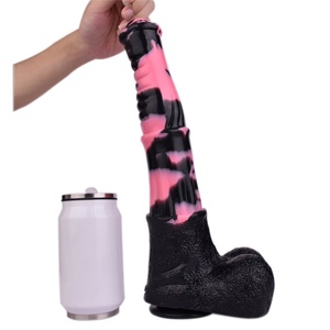 YOCY Dildo realista de caballo de 35 cm, plug anal, strapon, juguete sexual para mujeres y lesbianas, dildo largo de silicona con ventosa - Product Image 4