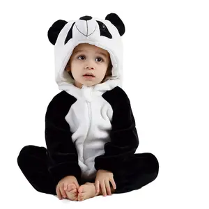 ชุดหมีมีซิปสำหรับเด็กผู้หญิง1ถึง3ปี,ชุดหมีผ้าสักหลาดสัตว์ทารกเด็กผู้ชายเสื้อผ้าฤดูหนาว