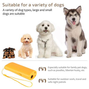 3 in 1 Hund Anti Barking Gerät Ultraschall Hund Repeller Stop Bark Control Trainings zubehör mit LED-Taschenlampe - Product Image 5