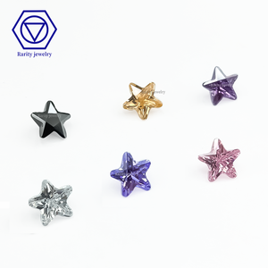 3*3mm bis 6*6mm kleiner Schneid stern Bunter CZ 3a Sterns chliff Zirkon stein AAA Feuer beständiger Sterns chliff Zirkonia - Product Image 2