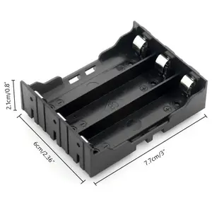 Custom 1 2 3 4 Slots Battery Holder Waterproof 18650 Battery Holder With Pc Pins