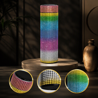 Gobelet isotherme en acier inoxydable avec affichage intelligent de la température et strass, idéal pour les boissons quotidiennes – Vente directe usine
