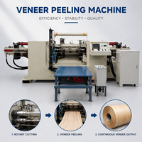 Machine de découpe rotative automatique CNC pour placage de bois, en acier moulé, avec servomoteur, pour la fabrication de couverts jetables, cuillères et bâtonnets de crème glacée