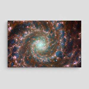 Phantom Galaxy Canvas Print: James Webb View, Tempered Glass Art,<b>WRAPPED</b> CANVAS - Product Image 2