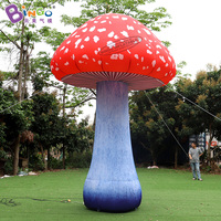 Champignons gonflables publicitaires personnalisés, ballons géants, champignon gonflable géant avec lumière LED pour la décoration d'événements en plein air