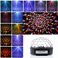 Venta al por Mayor de Luces LED de Discoteca de Alta Calidad MP3 RGBYWP 6 *1w, Bola Mágica de Cristal con Proyector de Luz Activado por Sonido
