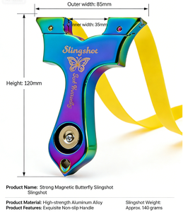 Piaoyu - <span class=keywords><strong>Tirachinas</strong></span> de Aleación de Aluminio de Alta Calidad, Colorido, con Atracción Magnética, para Tiro al Aire Libre, Accesorios de Caza - Product Image 2