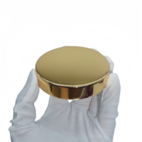 Emballage cosmétique Couvercle à vis en aluminium doré 70/400 pour pot de crème en plastique en verre