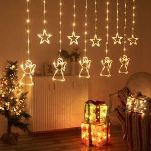 Luce LED luce Led luce calda luce della stella a LED luce della luce del Festival di natale decorazione stella luce della tenda - Product Image 3