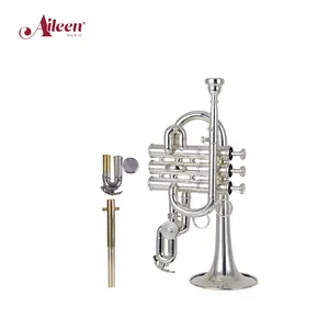Aileen Music bB/A Key China Factory 1 Ventil mit Stimm rohr Piccolo Trompete (PCT-G310S)
