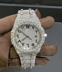 Hip Hop Luxury Moissanite <b>Watch</b> Men 41mm Mechanical VVS Moissanite Iced High Quality Stainless Steel Glass <b>Case</b> Dial Bracelet - Product Image 1