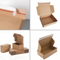 Boîtes d'emballage personnalisées de luxe à ouverture facile pour vêtements, boîtes pliables en kraft rose pour cadeaux, chaussures, lingerie, boîtes d'expédition en papier