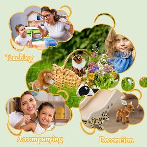 ตุ๊กตายัดนุ่นรูปสัตว์8นิ้วสำหรับเด็กผู้หญิงตุ๊กตาสัตว์ในฟาร์มน่ารักใหม่ - Product Image 5