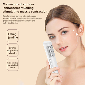 Rouleau de glace à micro-courant pour massage facial, 2 directions, chauffant, pour le <span class=keywords><strong>visage</strong></span> et le cou, élimination des rides, lifting de la peau - Product Image 2