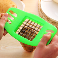 Duurzame handmatige frietjes-snijder van plastic, aardappel-, groente- en fruitsnijder, -hakker, -chopper, keukenaccessoires, bakken, aardappel, thuis
