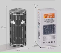 Kit de réparation 128-en-1 - Tournevis électrique sans fil magnétique - Ensemble d'outils de réparation pour téléphone portable