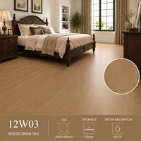 Azulejos de Cerámica con Diseño de Madera Moderna de 600x1200mm, Resistentes al Desgaste para Pisos y Paredes, Ideales para Vestíbulos, Baños y Villas