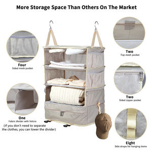 Organizador <span class=keywords><strong>de</strong></span> Viaje Colgante Multicapa, Bolsa <span class=keywords><strong>de</strong></span> Almacenamiento <span class=keywords><strong>de</strong></span> Poliéster Resistente, Diseño Plegable y Ligero, Fácil <span class=keywords><strong>de</strong></span> Guardar, Mantiene la <span class=keywords><strong>Ropa</strong></span> Organizada - Product Image 5