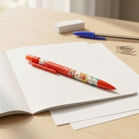 Crayon mécanique mignon de dessin animé, mine remplaçable de 0,5 mm, corps en plastique, papeterie scolaire pour enfants