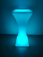 Table de cocktail LED rechargeable IP68, changeant de couleur, éclairée par LED, pour centre commercial, discothèque, mobilier