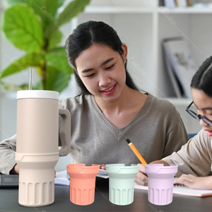 Private Label Tumbler Cup Cover Wear Resistant Cup Holder Pouch Anti slip Bottom Cover Protect From <b>Sliding</b> - Product Image 6