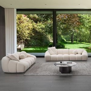 Muebles de lujo privados hechos a medida, <span class=keywords><strong>sofá</strong></span> tapizado en boucle de alta calidad para sala de estar moderna. - Product Image 6