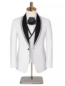 2025 hommes meilleur <span class=keywords><strong>homme</strong></span> robe de mariée ensemble grande <span class=keywords><strong>taille</strong></span> simple boutonnage respirant affaires costumes fermeture éclair mouche <span class=keywords><strong>pantalon</strong></span> plat imperméable - Product Image 5