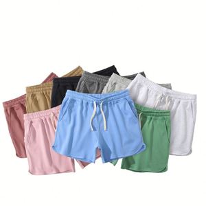 Pantalones Cortos Deportivos de Gimnasio para Hombre, de Alta Calidad OEM, Poliéster/Algodón, Cómodos, Cintura Media, Diseño Sólido, Logotipo Personalizado, Antiarrugas - Product Image 1