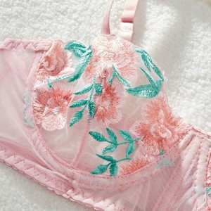 Ensembles de lingerie sexy en dentelle transfrontalière, strings, vente en gros, expédition directe d'usine, lingerie brodée en maille pour femmes - Product Image 4